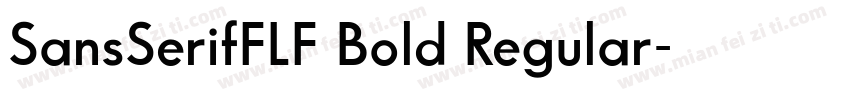 SansSerifFLF Bold Regular字体转换